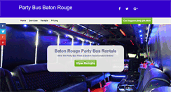 Desktop Screenshot of partybusbatonrouge.net